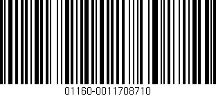 Código de barras (EAN, GTIN, SKU, ISBN): '01160-0011708710'