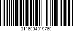 Código de barras (EAN, GTIN, SKU, ISBN): '0116884319760'