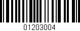 Código de barras (EAN, GTIN, SKU, ISBN): '01203004'