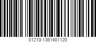 Código de barras (EAN, GTIN, SKU, ISBN): '01210-1381401120'