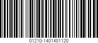 Código de barras (EAN, GTIN, SKU, ISBN): '01210-1401401120'