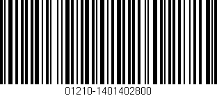 Código de barras (EAN, GTIN, SKU, ISBN): '01210-1401402800'