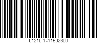 Código de barras (EAN, GTIN, SKU, ISBN): '01210-1411502800'