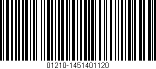 Código de barras (EAN, GTIN, SKU, ISBN): '01210-1451401120'