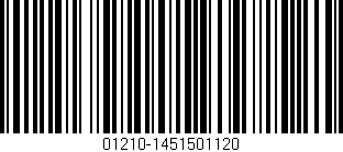 Código de barras (EAN, GTIN, SKU, ISBN): '01210-1451501120'