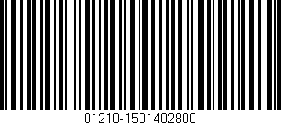 Código de barras (EAN, GTIN, SKU, ISBN): '01210-1501402800'
