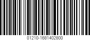 Código de barras (EAN, GTIN, SKU, ISBN): '01210-1681402800'