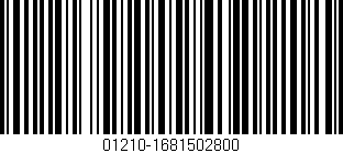 Código de barras (EAN, GTIN, SKU, ISBN): '01210-1681502800'