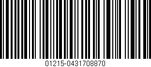Código de barras (EAN, GTIN, SKU, ISBN): '01215-0431708870'