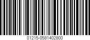 Código de barras (EAN, GTIN, SKU, ISBN): '01215-0581402800'