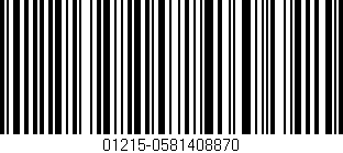 Código de barras (EAN, GTIN, SKU, ISBN): '01215-0581408870'