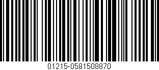 Código de barras (EAN, GTIN, SKU, ISBN): '01215-0581508870'