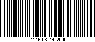 Código de barras (EAN, GTIN, SKU, ISBN): '01215-0631402800'