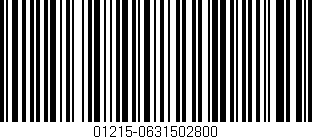 Código de barras (EAN, GTIN, SKU, ISBN): '01215-0631502800'