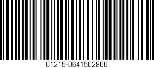 Código de barras (EAN, GTIN, SKU, ISBN): '01215-0641502800'