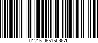 Código de barras (EAN, GTIN, SKU, ISBN): '01215-0651508870'