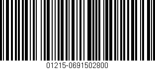 Código de barras (EAN, GTIN, SKU, ISBN): '01215-0691502800'