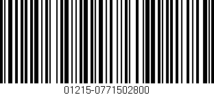 Código de barras (EAN, GTIN, SKU, ISBN): '01215-0771502800'