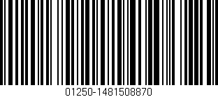 Código de barras (EAN, GTIN, SKU, ISBN): '01250-1481508870'