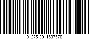 Código de barras (EAN, GTIN, SKU, ISBN): '01275-0011607570'