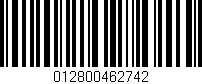 Código de barras (EAN, GTIN, SKU, ISBN): '012800462742'