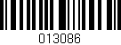 Código de barras (EAN, GTIN, SKU, ISBN): '013086'