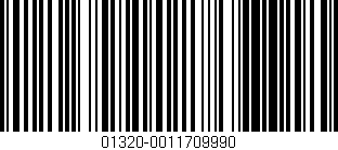 Código de barras (EAN, GTIN, SKU, ISBN): '01320-0011709990'