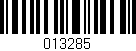 Código de barras (EAN, GTIN, SKU, ISBN): '013285'