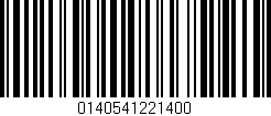 Código de barras (EAN, GTIN, SKU, ISBN): '0140541221400'