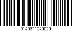 Código de barras (EAN, GTIN, SKU, ISBN): '0143671349020'