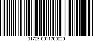 Código de barras (EAN, GTIN, SKU, ISBN): '01725-0011708020'