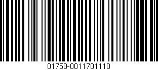Código de barras (EAN, GTIN, SKU, ISBN): '01750-0011701110'