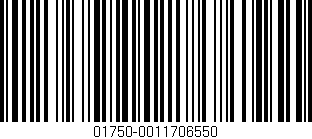 Código de barras (EAN, GTIN, SKU, ISBN): '01750-0011706550'