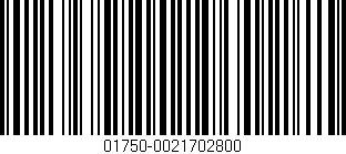 Código de barras (EAN, GTIN, SKU, ISBN): '01750-0021702800'
