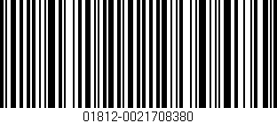 Código de barras (EAN, GTIN, SKU, ISBN): '01812-0021708380'
