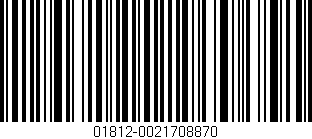 Código de barras (EAN, GTIN, SKU, ISBN): '01812-0021708870'
