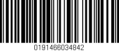 Código de barras (EAN, GTIN, SKU, ISBN): '0191466034842'