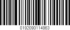 Código de barras (EAN, GTIN, SKU, ISBN): '0192090114863'