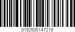 Código de barras (EAN, GTIN, SKU, ISBN): '0192505147219'