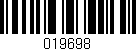 Código de barras (EAN, GTIN, SKU, ISBN): '019698'
