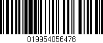 Código de barras (EAN, GTIN, SKU, ISBN): '019954056476'