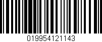Código de barras (EAN, GTIN, SKU, ISBN): '019954121143'