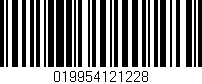 Código de barras (EAN, GTIN, SKU, ISBN): '019954121228'