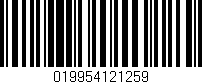Código de barras (EAN, GTIN, SKU, ISBN): '019954121259'