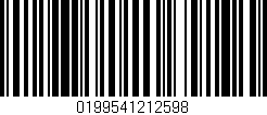 Código de barras (EAN, GTIN, SKU, ISBN): '0199541212598'