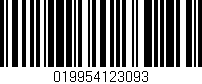 Código de barras (EAN, GTIN, SKU, ISBN): '019954123093'