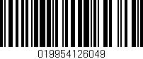 Código de barras (EAN, GTIN, SKU, ISBN): '019954126049'