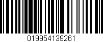 Código de barras (EAN, GTIN, SKU, ISBN): '019954139261'