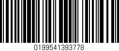 Código de barras (EAN, GTIN, SKU, ISBN): '0199541393778'
