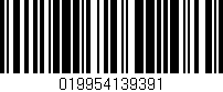 Código de barras (EAN, GTIN, SKU, ISBN): '019954139391'